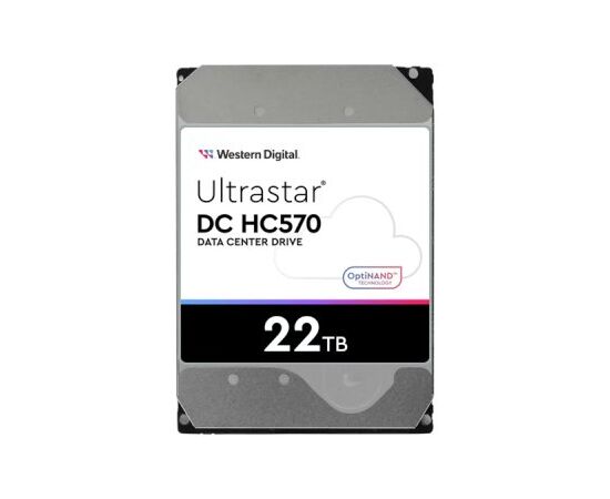  HDD Western Digital Ultrastar DC HС570 WUH722222ALE6L4 (0F48155) 3.5" SATA 22Tb, 7200rpm, 512MB buffer, 512e 
