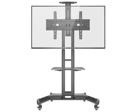  32-65" Мобильная стойка ONKRON TS1551 BLACK  от 200х200 до 400х600 наклон 0º поворот 0º макс нагр 45,5кг Высота 1200-1500мм, 