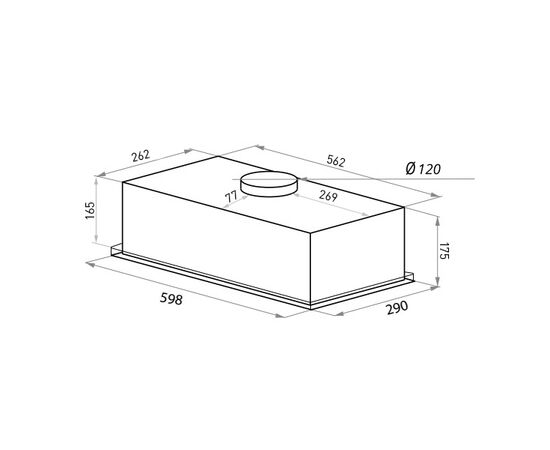  Вытяжка HOMSair Camelia Power 60 Inox 