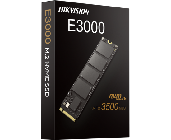  SSD HIKVision E3000 Series HS-SSD-E3000/1024G 1.0TB M.2 (PCI-E 3.0 x4, up to 3520/2900MBs, 3D NAND, 448TBW, NVMe, 22x80mm) 