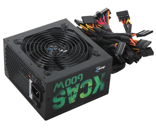  Блок питания Aerocool KCAS-600W, 600 Вт, активный PFC, 1 вентилятор (120 мм) 