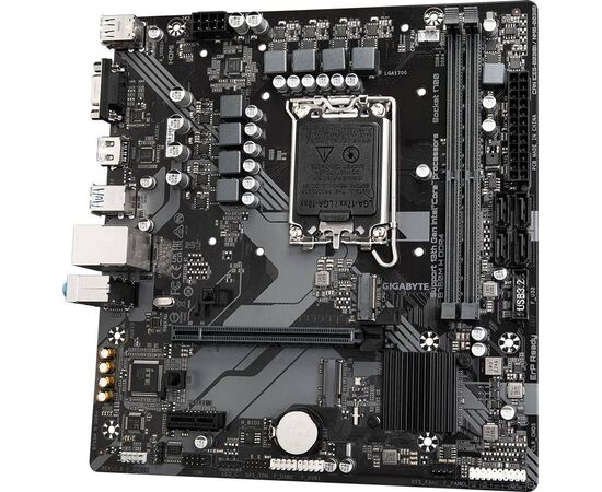  MB s1700 Gigabyte B760M H DDR4, Intel B760, 2xDDR4-3200 МГц, 1xPCI-Ex16, 2xM.2, Micro-ATX 