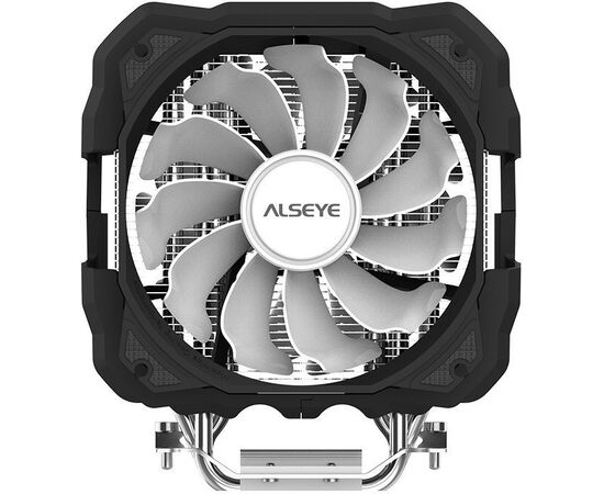  Вентилятор Alseye M120D PLUS/Universal, 200W, Heat pipe 6mm*6, 120mm FAN 700-1900rpm, 73.75CFM, 41.2dBA, 8 LED RTL 