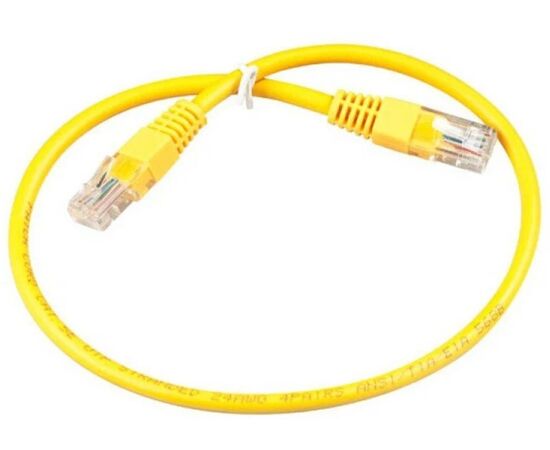  Патч-корд Exegate UTP-RJ45-RJ45-5e-0,5M-YL (EX172880RUS-20) UTP кат.5e, 0.5 м, RJ45-RJ45, желтый, CCA, 20 шт. 