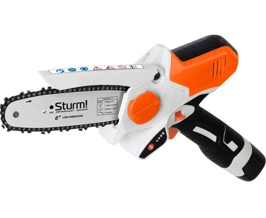  Электрическая цепная пила Sturm! CSC1804 дл.шины 6" 15.2cm 2АКБ и ЗУ 