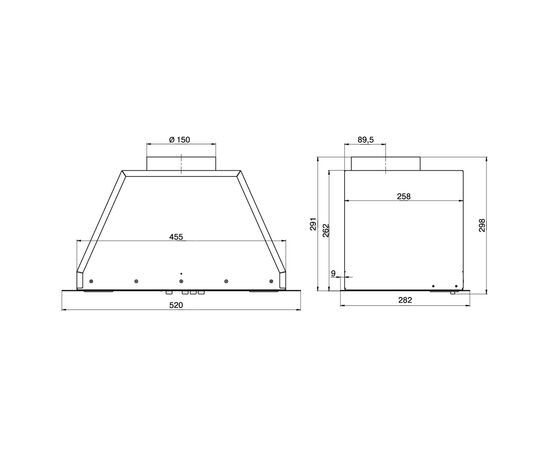  Вытяжка Elikor Flat 52П-650-К3Д черный кнопочное (1 мотор) 
