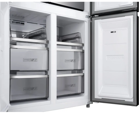  Холодильник Weissgauff WCD 590 NoFrost Inverter Premium Biofresh Blue Glass 
