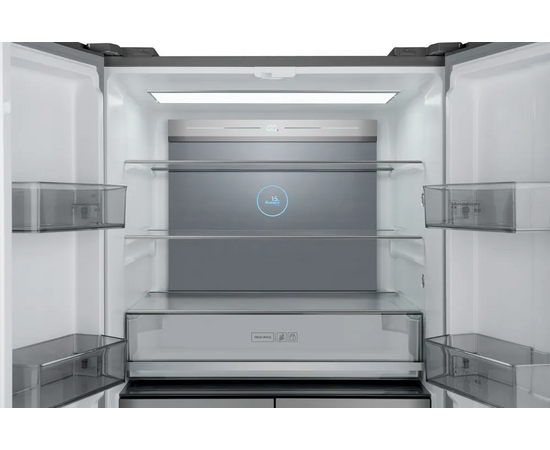  Холодильник Weissgauff WCD 590 NoFrost Inverter Premium Biofresh Blue Glass 