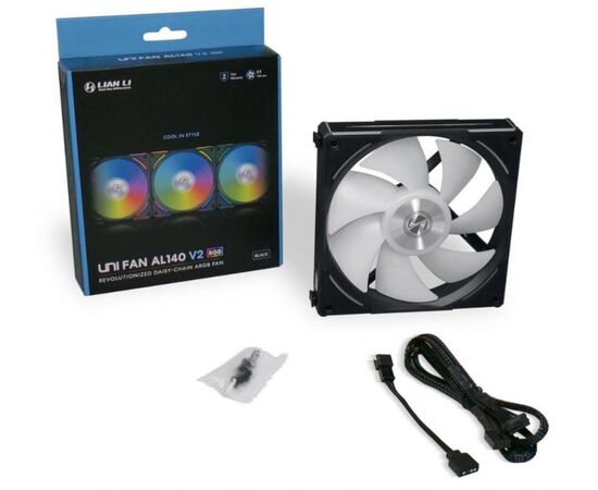  Вентилятор Lian-Li Uni Fan ALV2 140 Single Black (G99.14ALV21B.00) LED Ret 