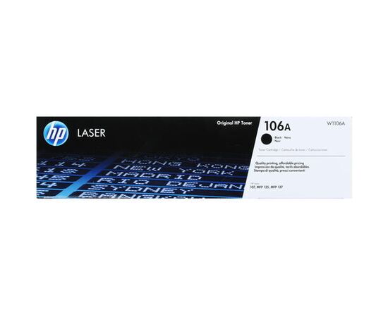  Тонер-картридж HP 106A Black Original Laser Toner Cartridge (W1106A) 