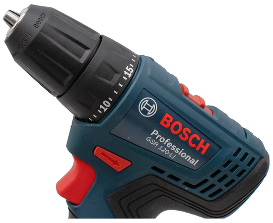  Дрель-шуруповерт Bosch GSR 120-LI 06019G8000 аккум. патрон быстрозажимной (кейс в комплекте) 