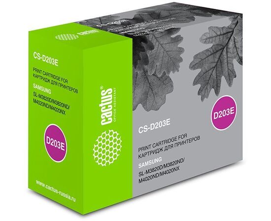  Тонер Картридж Cactus CS-D203E черный для Samsung SL-M3820D/M3820ND/M4020ND/M4020NX (10000стр.) 