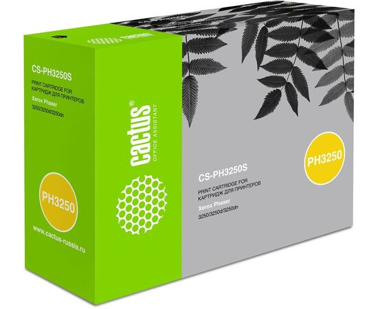  Тонер Картридж Cactus CS-PH3250S 106R01373 черный для Xerox Phaser 3250/3250d/3250dn (3500стр.) 