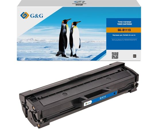  Картридж G&G GG-D111S лазерный черный (1000стр.) для Samsung Samsung Xpress SL-M2020/2022/2070 