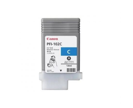  Картридж PFI-102C Cyan для Canon imagePROGRAF iPF510, iPF605, iPF610, iPF650, iPF655, iPF710, iPF750, iPF755, iPF760 130мл (0896B001) 