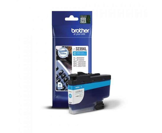  Картридж струйный Brother LC3239XLC голубой (5000стр.) для Brother HL-J6000DW/MFC-J5945DW 
