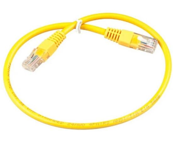  Патч-корд Exegate UTP-RJ45-RJ45-5e-0,5M-YL (EX172880RUS-10) UTP кат.5e, 0.5 м, RJ45-RJ45, желтый, CCA, 10 шт. 