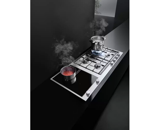  Варочная панель Barazza 1PBF3ID black glass ceramic/satin stainless steel 