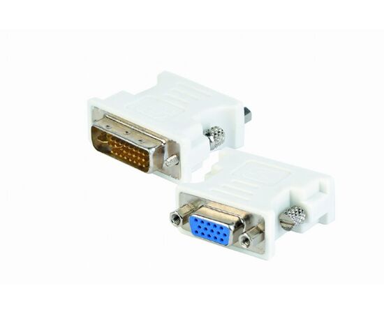  Конвертер DVI-I (папа) - D-SUB/VGA (мама), белый, Oem, Cablexpert A-DVI-VGA 