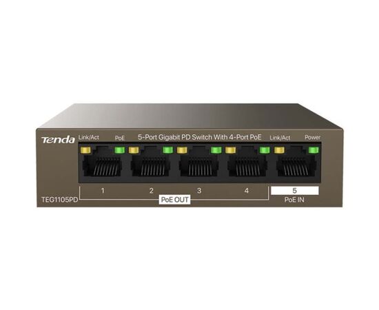  Коммутатор Tenda TEG1105PD 05 портов 
