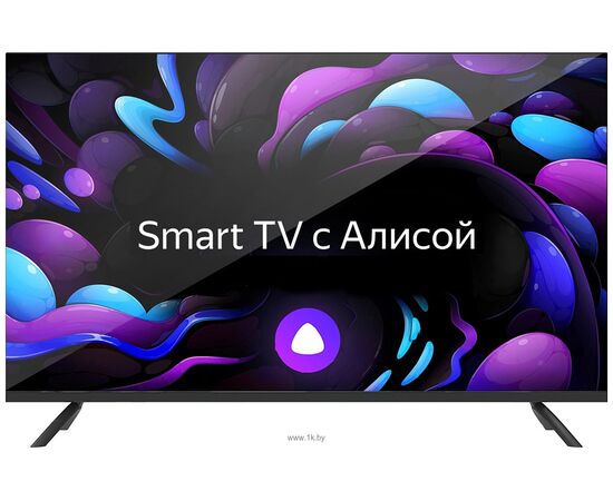  24" Телевизор Centek CT-8824 черный 1366x768, HD, 60 Гц, Wi-Fi, Smart TV, Яндекс.ТВ 