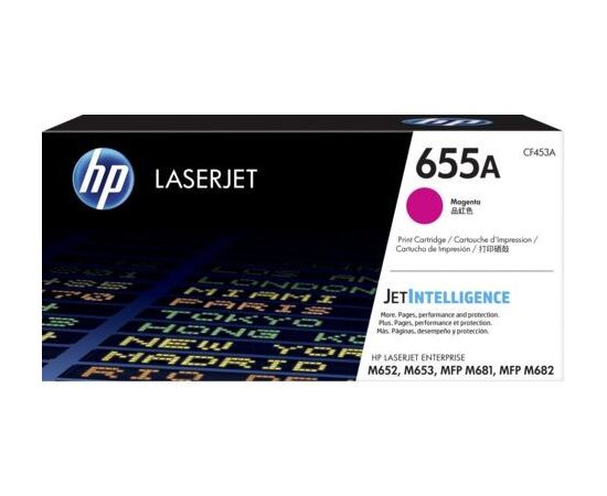  Картридж лазерный HP 655A CF453A пурпурный (10500стр.) для HP M652/653/M681/682 