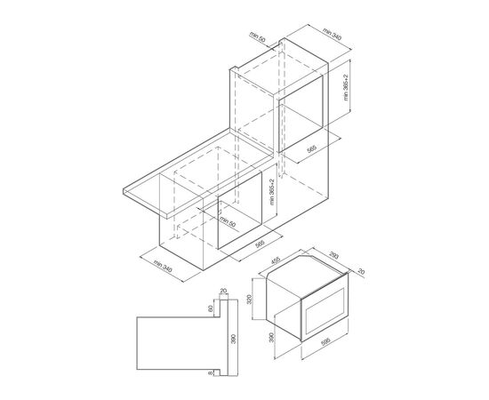  Встраиваемая микроволновая печь Graude MWG 38.1 W 