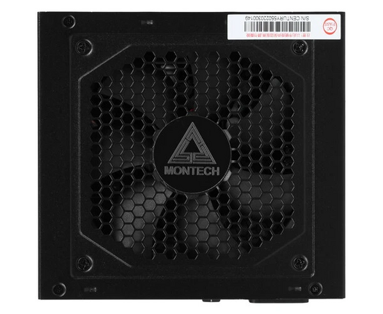  Блок питания Montech Century 550W / ATX 2.43, APFC, 80 Plus Gold, Full Bridge LLC, DC-DC, Japan caps, 120mm fan, full modular 