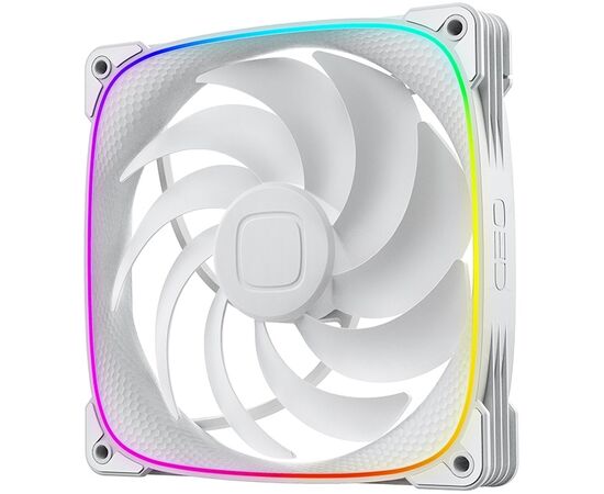  Комплект вентиляторов (3 шт.) Geometric Future Squama 2503W-14 Triple Pack (1F2503W314000) / 140mm, PWM, 2400 RPM, 91.15 CFM, 34.0 dBA, 5V ARGB, White 