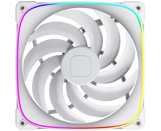  Комплект вентиляторов (3 шт.) Geometric Future Squama 2503W-14 Triple Pack (1F2503W314000) / 140mm, PWM, 2400 RPM, 91.15 CFM, 34.0 dBA, 5V ARGB, White 