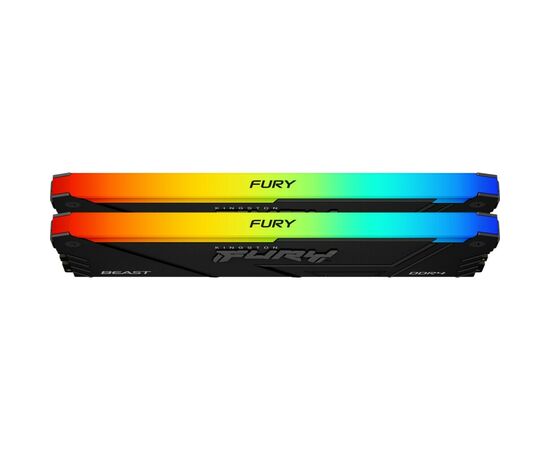  ОЗУ Kingston Fury Beast RGB KF432C16BB2AK2/64 DDR4 2x32GB 3200MHz RTL Gaming PC4-25600 CL16 DIMM 288-pin 1.35В dual rank с радиатором Ret 