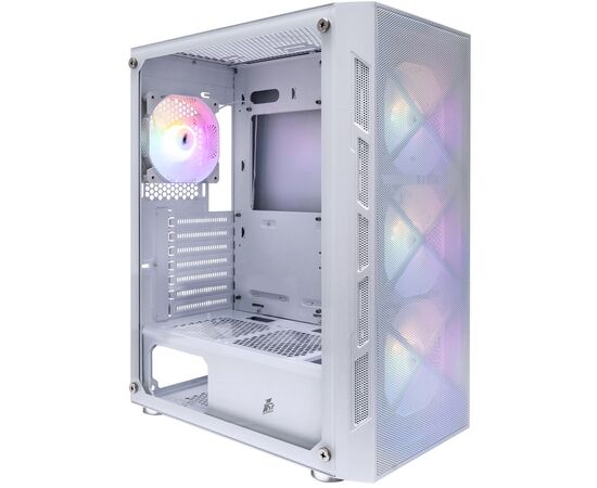  Корпус 1STPLAYER Firebase XP White (XP-WH-4F1-W) / ATX / 4x120mm LED fans 