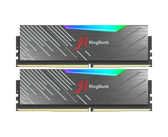  ОЗУ Kingbank KRRB series (K5.01.FL04AD9402) 32GB (2x16Gb) 3600MHz DDR4 Black Heatsink RGB / Hynix CL16 (16-20-20-38) 